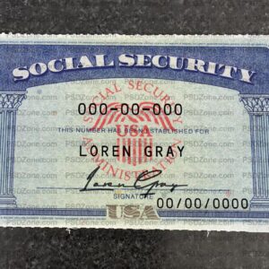 Social Security Card Template 07