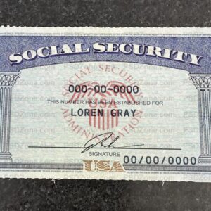 Social Security Card Template 06