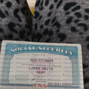 Social Security Card Template 09